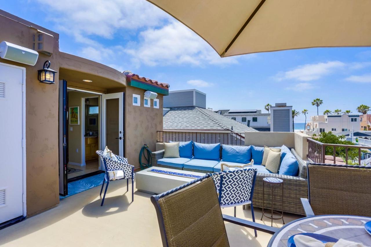 Stunning Ocean View Home W Rooftop Terrace, Firepit, Fast Wifi, Ac & Parking! San Diego Exterior foto